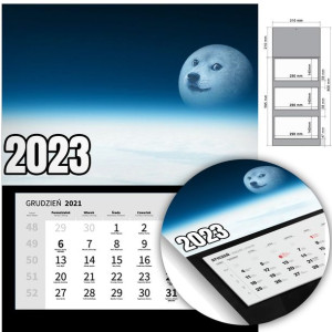 KALENDARZ Trójdzielny Ścienny 2023 RÓŻNE Mix Wzory