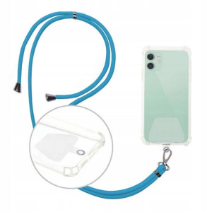 Smycz Zawieszka Cross Do Etui Telefonu NIEBIESKI