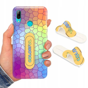 Etui + Uchwyt do HUAWEI P SMART 2019 Piękne Wzory
