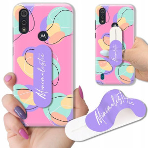 Etui + Uchwyt do MOTOROLA E6S 2020 Modne Top Wzory