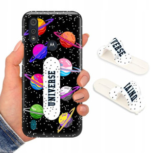Etui + Uchwyt do MOTOROLA E6S Obudowa Modne Wzory