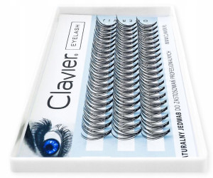 Kępki Rzęsy 13mm Clavier Jedwabne Naturalne Gęste