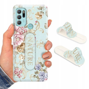 Etui + Uchwyt do MOTOROLA G60s Obudowa Modne Wzory