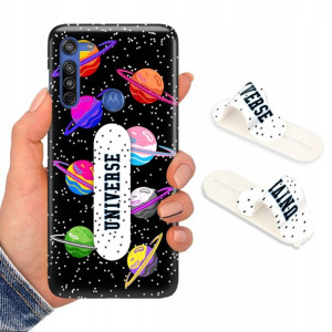 Etui + Uchwyt do MOTOROLA G8 Obudowa Modne Wzory