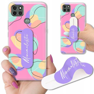 Etui + Uchwyt do MOTOROLA G9 POWER Modne Top Wzory
