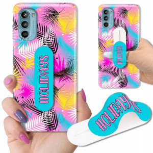 Etui + Uchwyt do MOTOROLA MOTO G52 Piękne Wzory