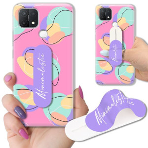 Etui + Uchwyt do OPPO A15 Case Modne Letnie Wzory