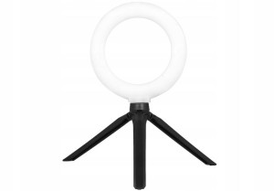 Mini Lampa Pierścieniowa Ring Pilot Statyw 16cm