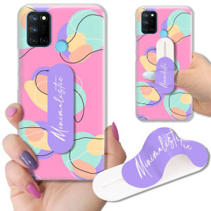 Etui + Uchwyt do REALME C17 RMX2103 Modne Wzory