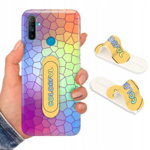 Etui + Uchwyt do REALME C3 Obudowa Piękne Wzory