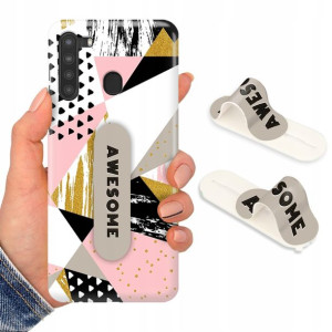 Etui + Uchwyt do SAMSUNG A21 Obudowa Modne Wzory