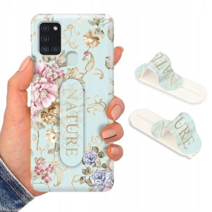 Etui + Uchwyt do SAMSUNG A21s Obudowa Modne Wzory