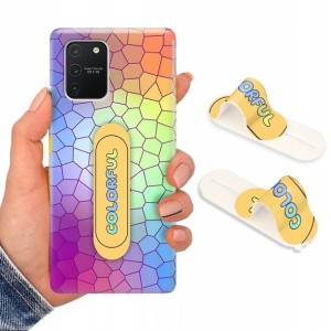 Etui + Uchwyt do SAMSUNG A91 Obudowa Piękne Wzory