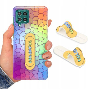 Etui + Uchwyt do SAMSUNG F62 Obudowa Piękne Wzory