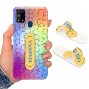 Etui + Uchwyt do SAMSUNG M31 Obudowa Piękne Wzory