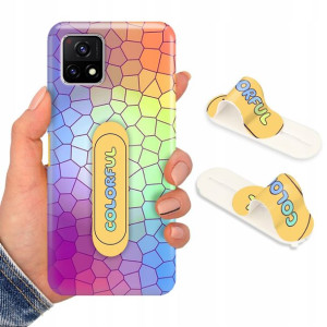 Etui + Uchwyt do VIVO Y52S 5G Obudowa Piękne Wzory