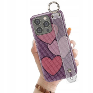 ETUI +PASEK do iPHONE 14 PRO Love Walentynki Wzory
