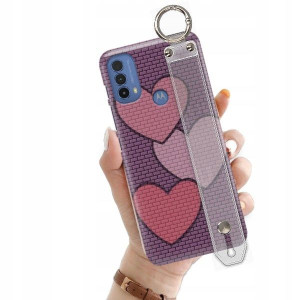ETUI +PASEK do MOTOROLA E30 Love Walentynki Wzory