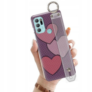 ETUI +PASEK do MOTOROLA G60s Love Walentynki Wzory