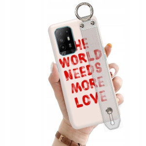 ETUI +PASEK do OPPO A94 5G Love Walentynki Wzory