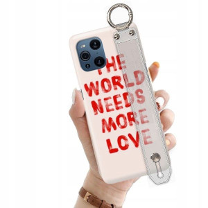 ETUI +PASEK do OPPO FIND X3 Love Walentynki Wzory