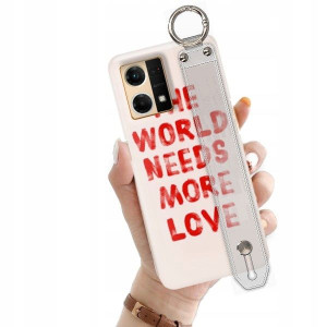 ETUI +PASEK do OPPO RENO 7 4G Love Miłość Wzory