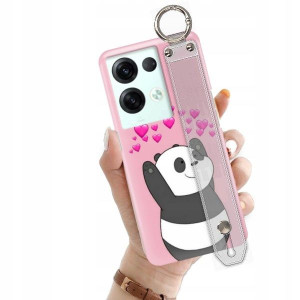 ETUI +PASEK do OPPO RENO 8 Love Walentynki Wzory