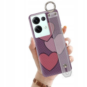 ETUI +PASEK do OPPO RENO 8 PRO Love Miłość Wzory