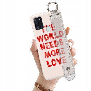 ETUI +PASEK do SAMSUNG A21s Love Walentynki Wzory