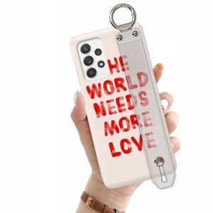 ETUI +PASEK do SAMSUNG A52 Love Walentynki Wzory