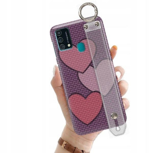 ETUI +PASEK do SAMSUNG F41 Love Walentynki Wzory
