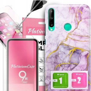 ETUI 2MM +szkło 9H do HUAWEI P40 LITE E Glam Wzory