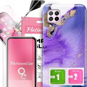 ETUI 2MM +szkło 9H do HUAWEI P40 LITE Glam Wzory