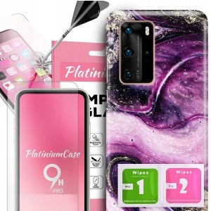 ETUI 2MM +szkło 9H do HUAWEI P40 PRO Glamour Wzory