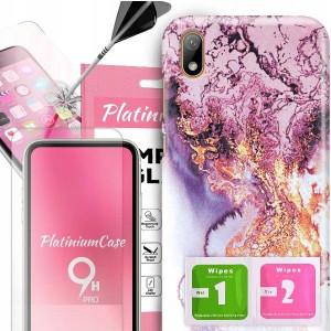 ETUI 2MM +szkło 9H do HUAWEI Y5 2019 Glamour Wzory