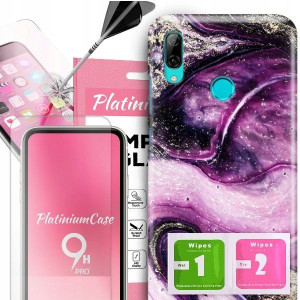 ETUI 2MM +szkło 9H do HUAWEI Y7 2019 Glamour Wzory