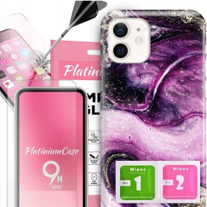ETUI 2MM +szkło 9H do IPHONE 12 Glamour Top Wzory