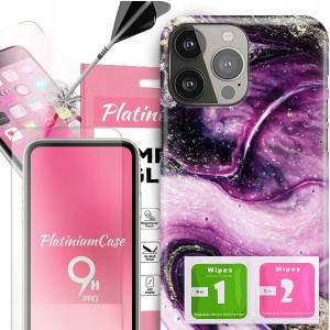 ETUI 2MM +szkło 9H do IPHONE 13 PRO MAX Glam Wzory