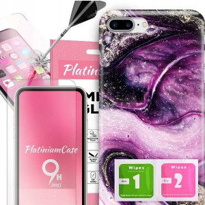 ETUI 2MM +szkło 9H do IPHONE 7 PLUS Glamour Wzory