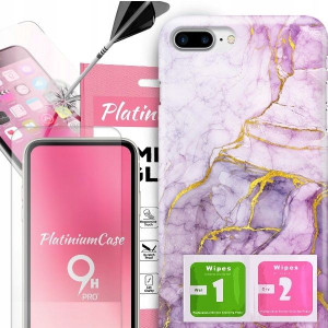 ETUI 2MM +szkło 9H do IPHONE 8 PLUS Glamour Wzory