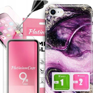 ETUI 2MM +szkło 9H do IPHONE SE3 Glamour Top Wzory