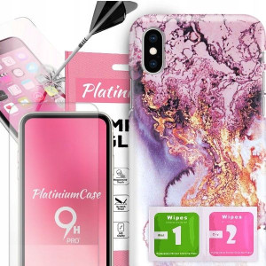 ETUI 2MM +szkło 9H do IPHONE X Glamour Top Wzory