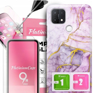 ETUI 2MM +szkło 9H do OPPO A15s Glamour Top Wzory