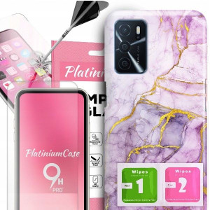 ETUI 2MM +szkło 9H do OPPO A16 Glamour Top Wzory