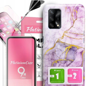 ETUI 2MM +szkło 9H do OPPO A54 5G Glamour Wzory