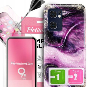 ETUI 2MM +szkło 9H do OPPO RENO 7 5G Glamour Wzory