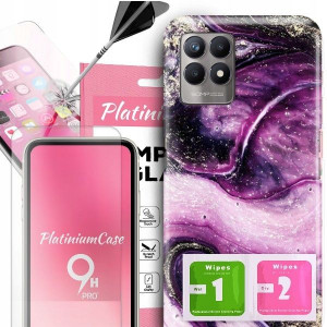 ETUI 2MM +szkło 9H do REALME 8i Glamour Top Wzory
