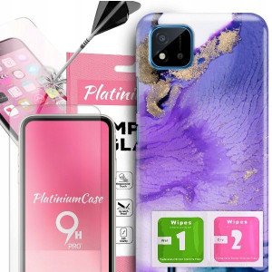 ETUI 2MM +szkło 9H do REALME C20 Glamour Top Wzory