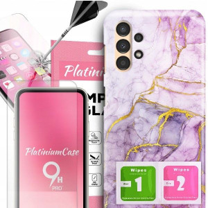 ETUI 2MM +szkło 9H do SAMSUNG A13 4G Glamour Wzory