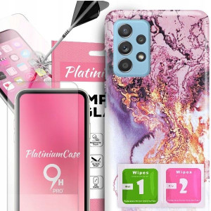 ETUI 2MM +szkło 9H do SAMSUNG A33 5G Glamour Wzory
